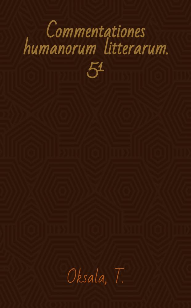 Commentationes humanorum litterarum. 51 : Religion und Mythologie bei Horaz