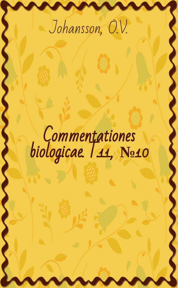 Commentationes biologicae. T.11, №10 : Phänologie und Mikroklima