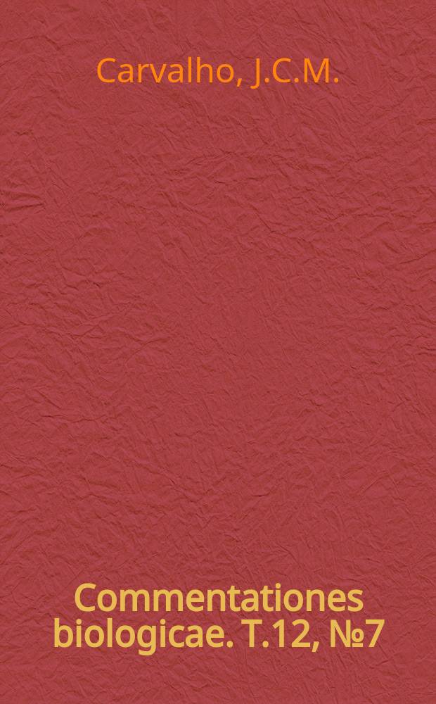 Commentationes biologicae. T.12, №7 : Mir&iacute;dios neotropicais, XXXIX: S&ocirc;bre duas esp&eacute;cies novas do Brasil (Hemiptera)