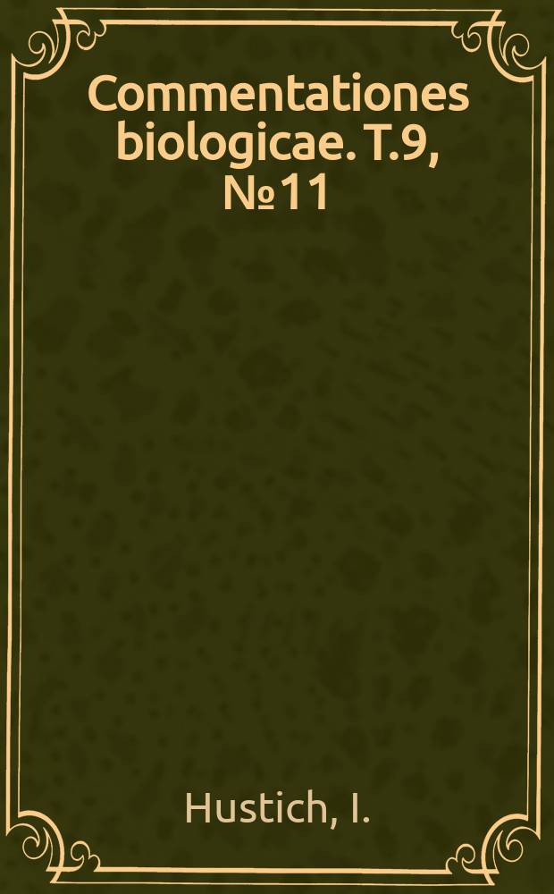 Commentationes biologicae. T.9, №11 : The radial growth of the pine at the forest limit and its dependence on the climate