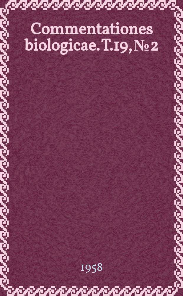 Commentationes biologicae. T.19, №2 : Ergebnisse der Zoologischen Forschungsreise von Prof. Dr. Håkan Lindberg nach den Kapverdischen Inseln in Winter 1953-1954