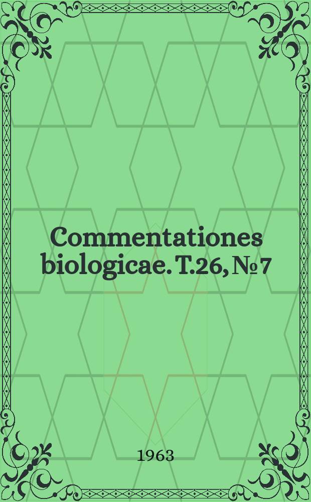 Commentationes biologicae. T.26, №7 : The effect of desaspidin and related phlorobutyrophenone derivatives from fern extract on oxidative phosphorylation and muscle adenosinetriphosphatases