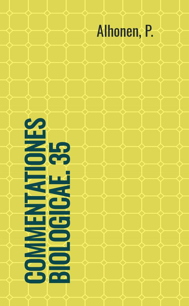 Commentationes biologicae. 35 : On the significance of the planktonic/littoral ratio in the cladoceran stratigraphy of lake sediments