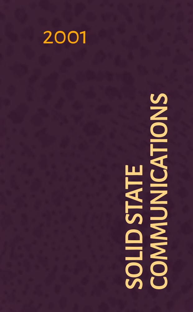 Solid state communications : An international journal. Vol.118, №7