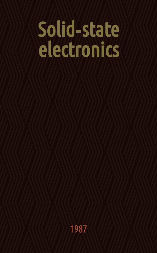 Solid-state electronics : An international journal. Vol.30, №11 : New developments in the physics of homo- and hetero junctions