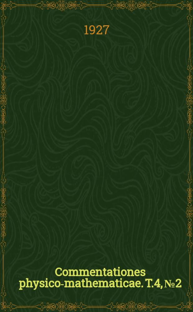 Commentationes physico-mathematicae. T.4, №2 : Pyranometrische Untersuchungen in Finland