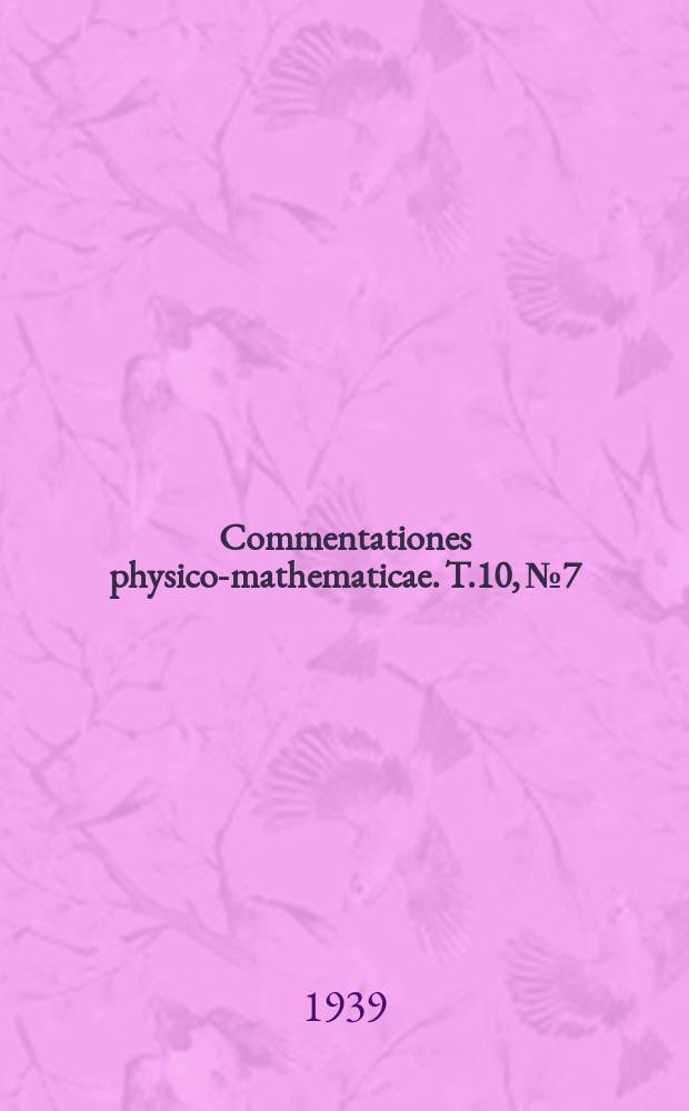 Commentationes physico-mathematicae. T.10, №7 : Über das Nistroemshe Stieltjesplanimeter