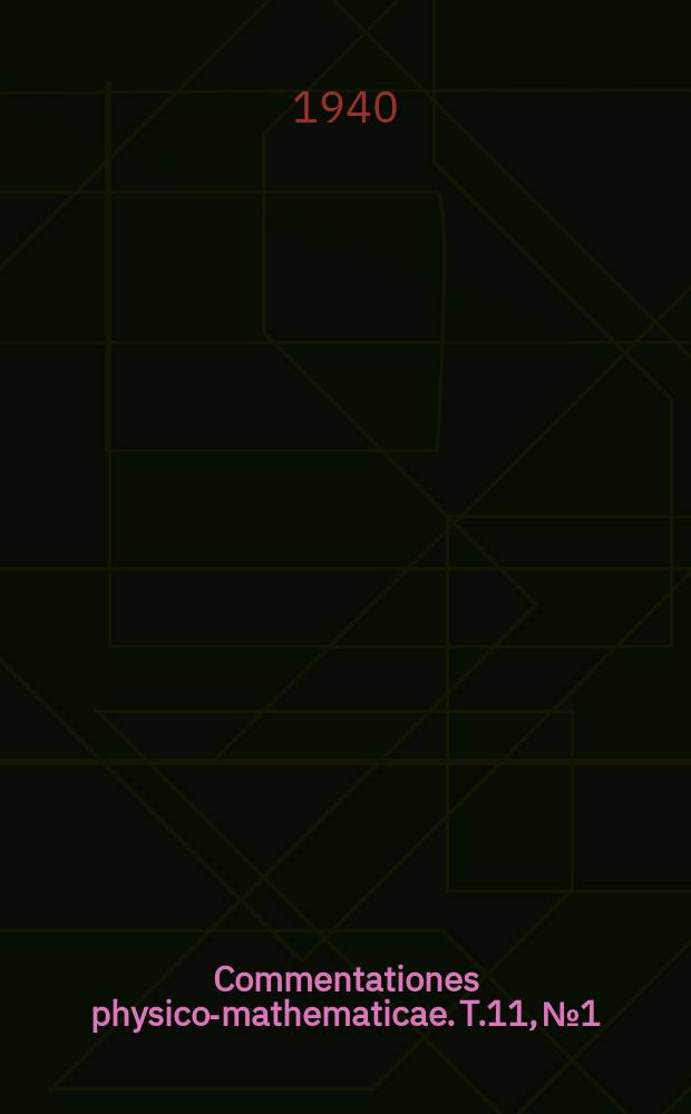 Commentationes physico-mathematicae. T.11, №1 : Zwei Modelle zur Erläuterung des Dualitätsprinzips in der Ebene