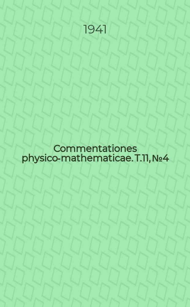 Commentationes physico-mathematicae. T.11, №4 : Die Isotopenzusammensetzung und das Atomgewicht von Gadolinium