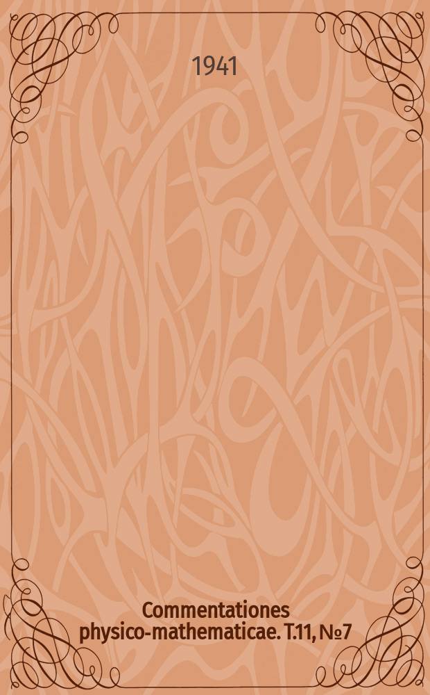 Commentationes physico-mathematicae. T.11, №7 : Zur Frage des Windstaus in einem geschichteten Meer