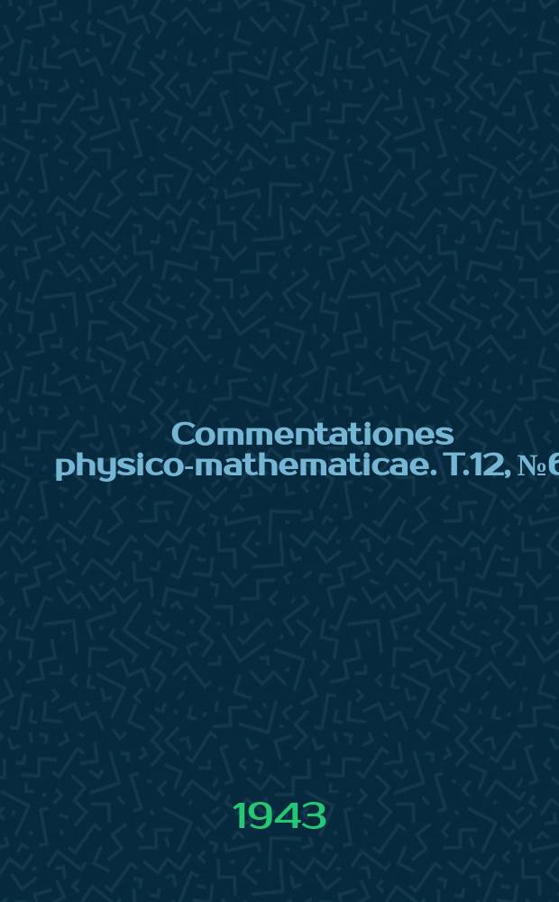 Commentationes physico-mathematicae. T.12, №6 : Nebelhäufigkeit und Wassertemperatur an den finnischen Küsten