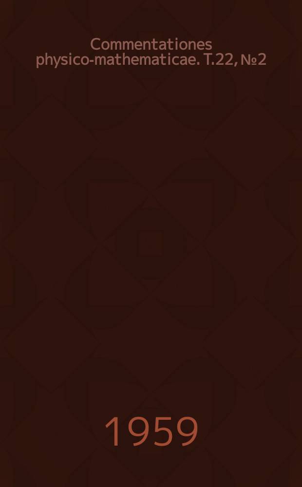 Commentationes physico-mathematicae. T.22, №2 : Proper motions of 41 variable stars in the photographic zone of Helsinki observatory