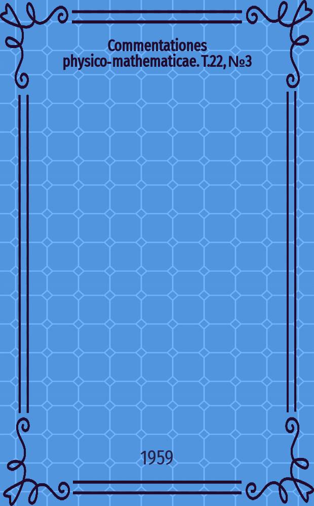 Commentationes physico-mathematicae. T.22, №3 : Evaluation matrices for polynomials in Galois fields