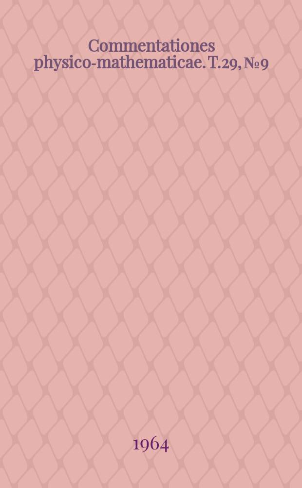 Commentationes physico-mathematicae. T.29, №9 : Investigation of friction and diabatic processes in the atmosphere