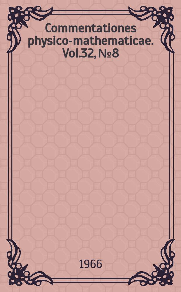 Commentationes physico-mathematicae. Vol.32, №8 : A new arithmetization for finitely many-valued propositional calculi