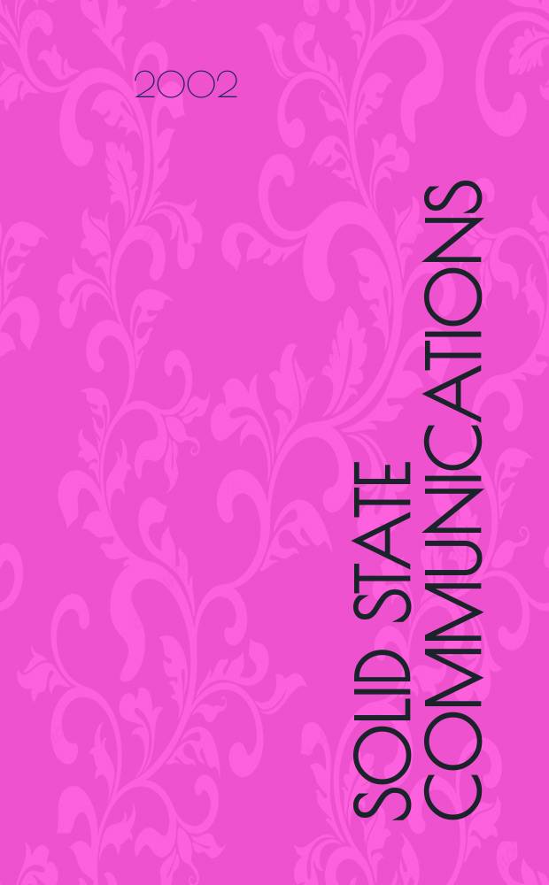 Solid state communications : An international journal. Vol.124, №9