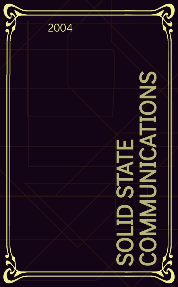 Solid state communications : An international journal. Vol.129, №6