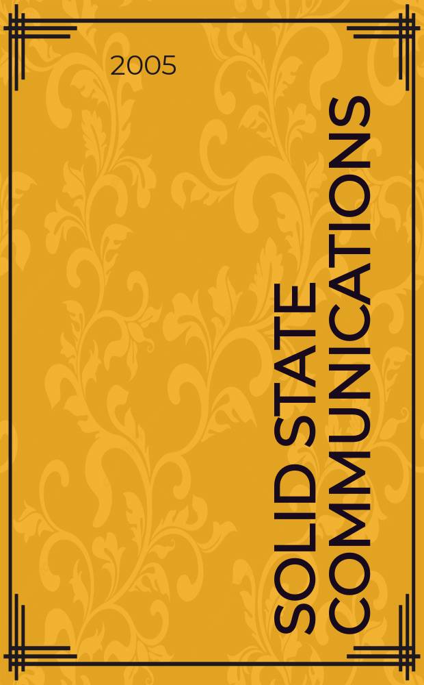 Solid state communications : An international journal. Vol.133, №7