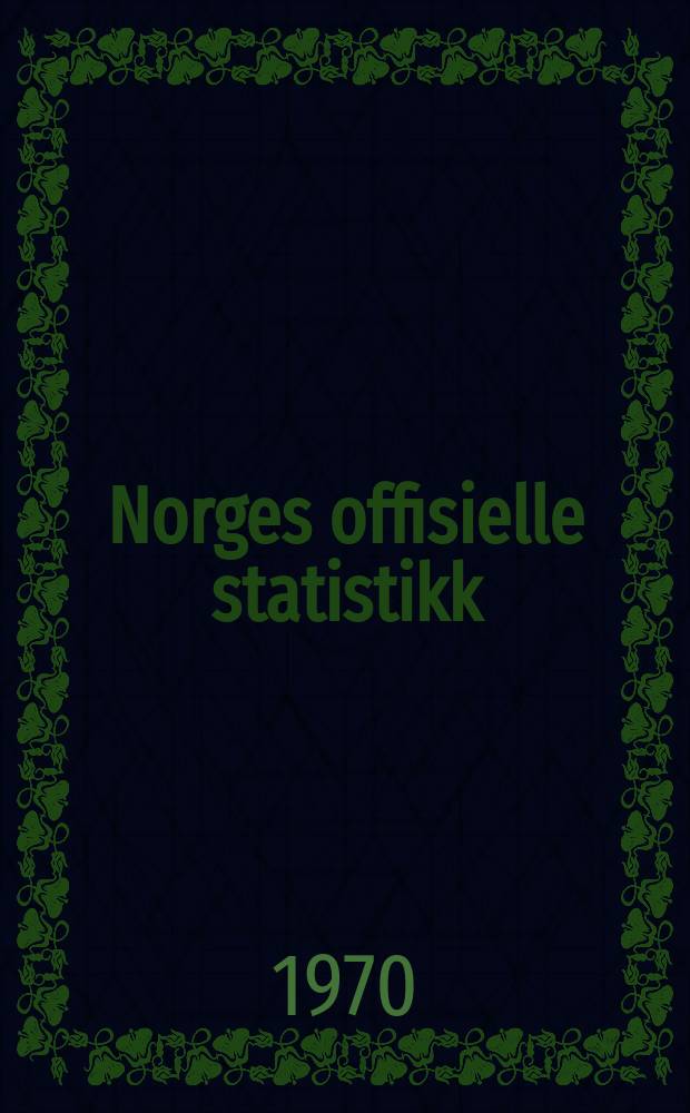 Norges offisielle statistikk