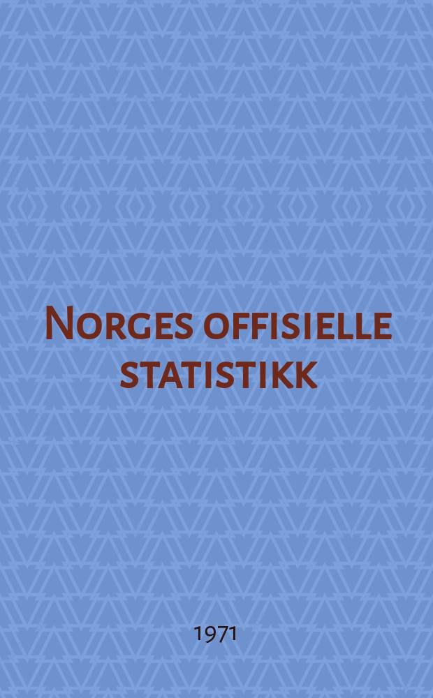 Norges offisielle statistikk