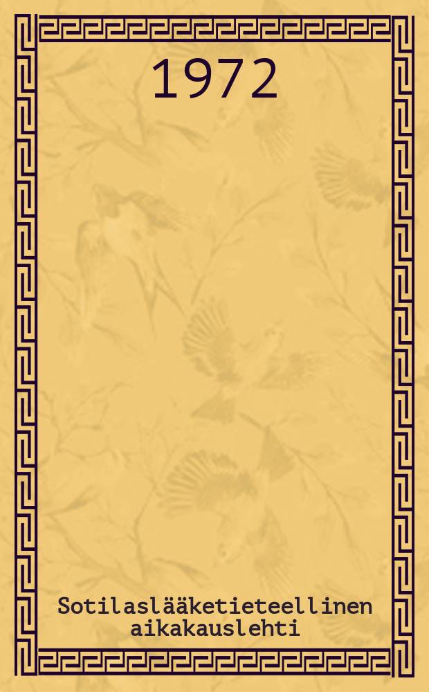 Sotilasl&auml;&auml;ketieteellinen aikakauslehti