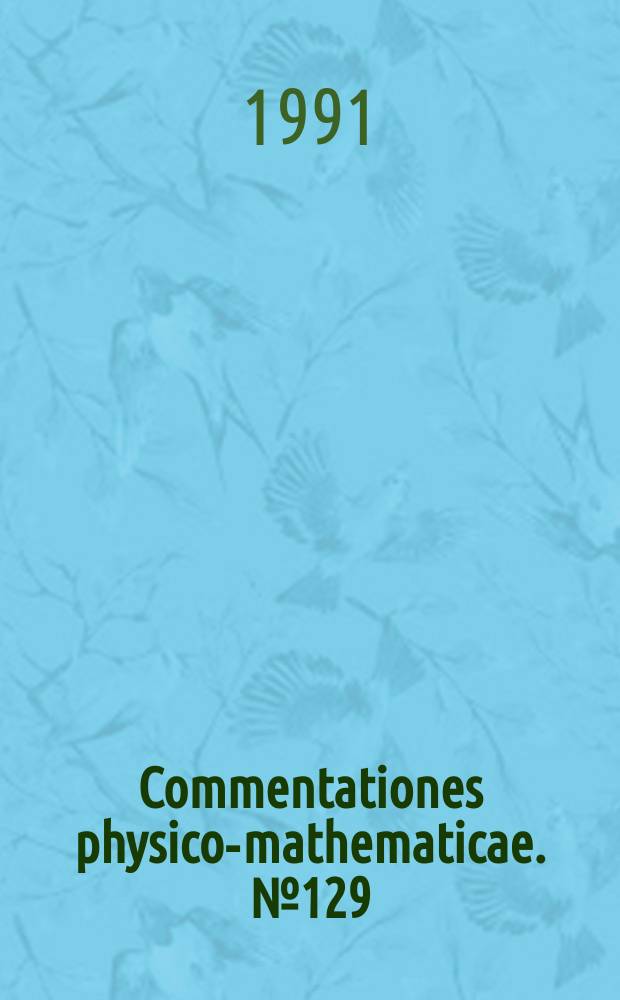 Commentationes physico-mathematicae. №129 : Morphology and structure of crosslinked ...
