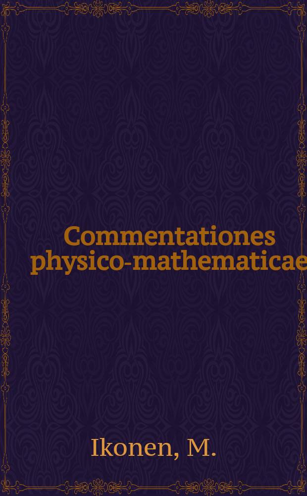 Commentationes physico-mathematicae : Bacteriorhodopsin in Langmuir-Blodgett ...