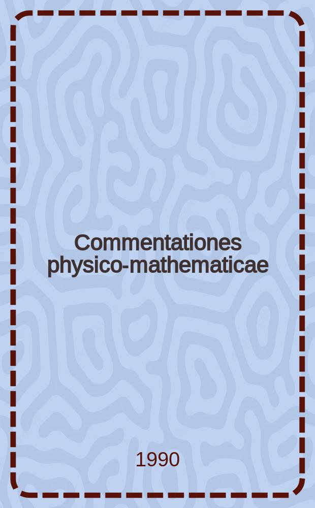 Commentationes physico-mathematicae : Congenital nemaline ...