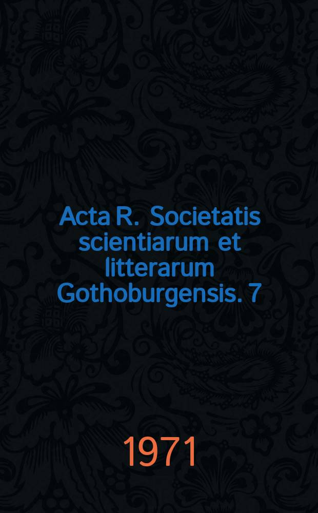 Acta R. Societatis scientiarum et litterarum Gothoburgensis. 7 : Samvetsäktenskap eller civiläktenskap