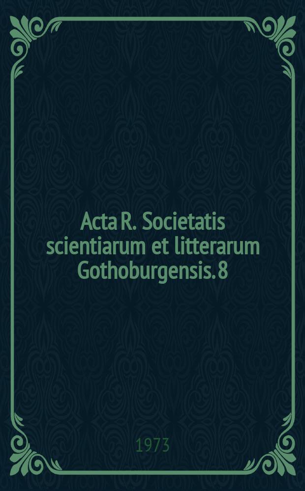 Acta R. Societatis scientiarum et litterarum Gothoburgensis. 8 : Gudhems klosterruin