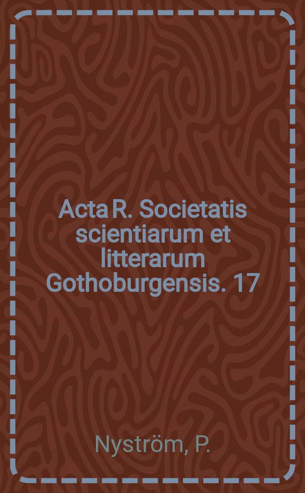 Acta R. Societatis scientiarum et litterarum Gothoburgensis. 17 : Mary Wollstonecraft's Scandinavian journey