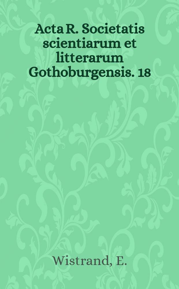 Acta R. Societatis scientiarum et litterarum Gothoburgensis. 18 : The policy of Brutus the tyrannicide