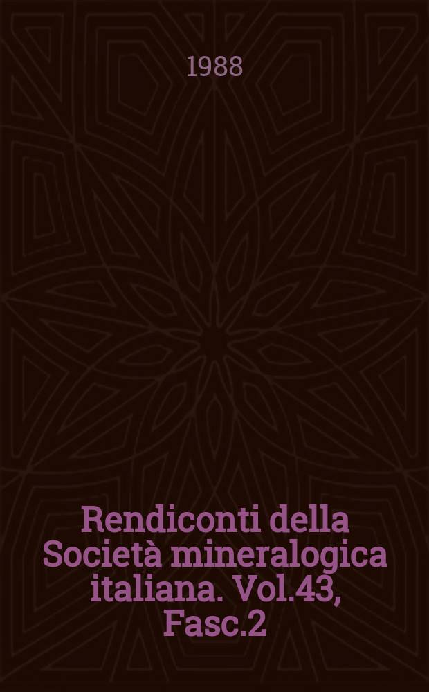 Rendiconti della Società mineralogica italiana. Vol.43, Fasc.2 : Granties and their surroundings