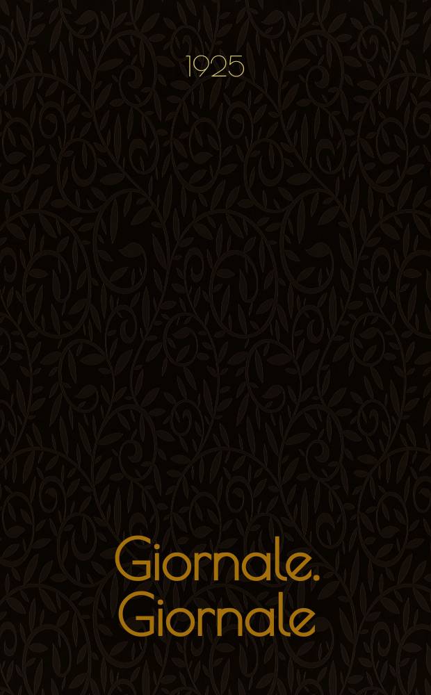 Giornale. Giornale