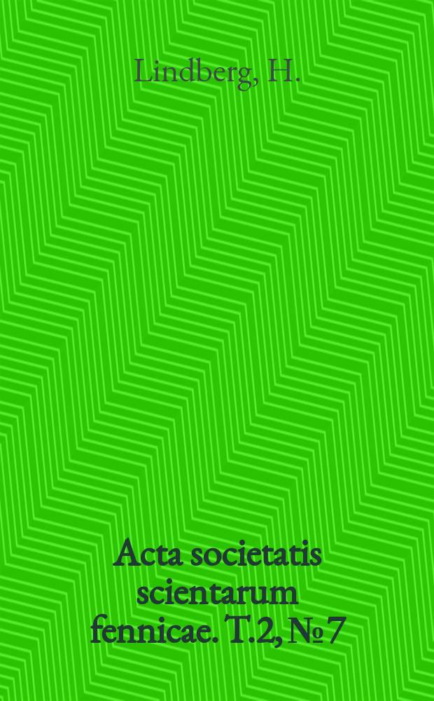 Acta societatis scientarum fennicae. T.2, №7 : Iter Cyprium