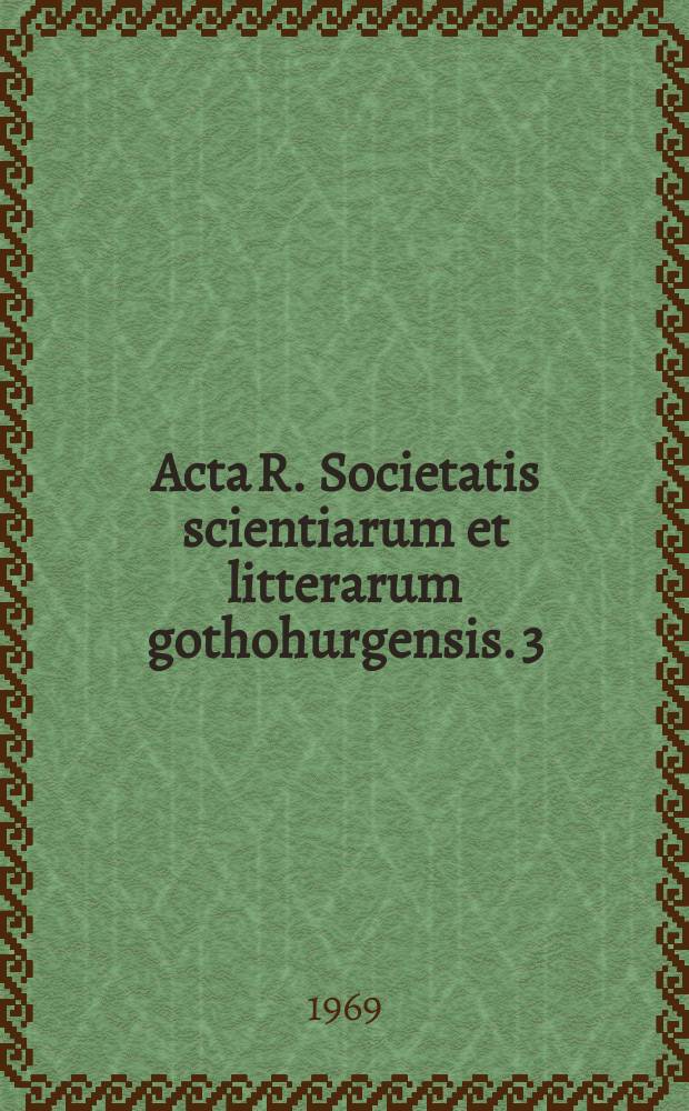 Acta R. Societatis scientiarum et litterarum gothohurgensis. 3 : Hydroids of the Swedish west coast