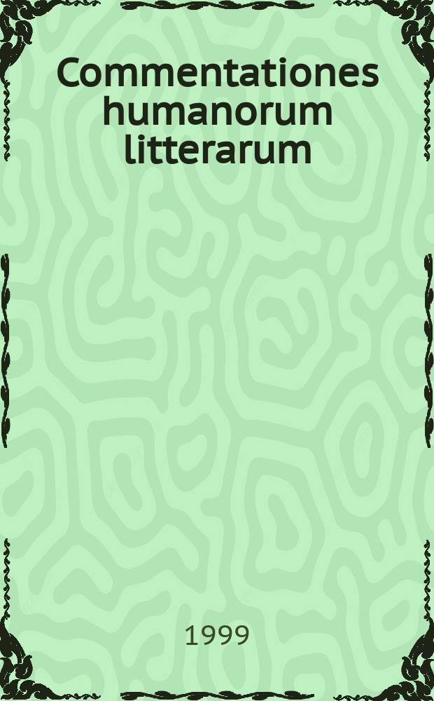 Commentationes humanorum litterarum : Studies in Plato's two - level model