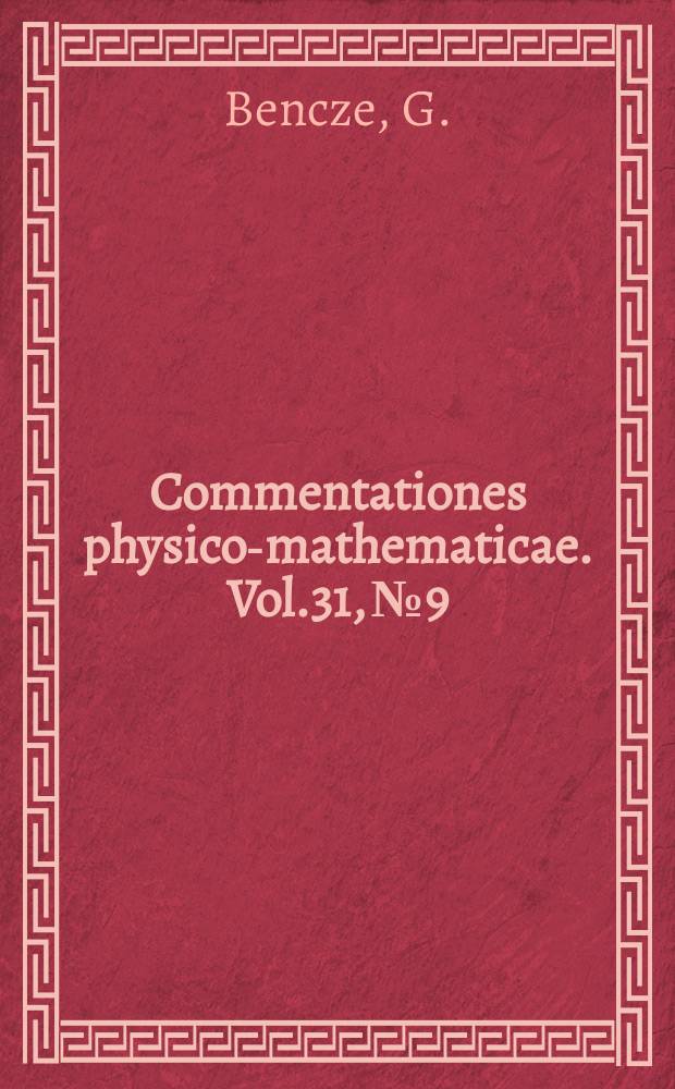 Commentationes physico-mathematicae. Vol.31, №9 : Analytical solution of the Schrödinger equation with optical model potential for S-wave neutrons