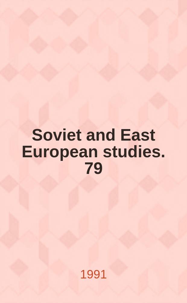 Soviet and East European studies. 79 : Professionals, power and solidarity in Poland