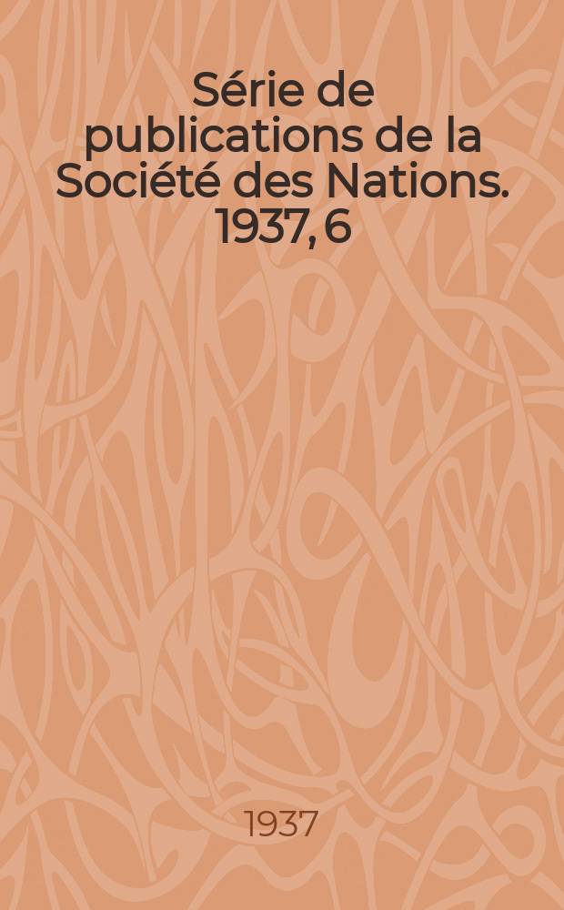 Série de publications de la Société des Nations. 1937, 6 (C.H.1235b) : Conférence internationale gouvernementale des pays d'Orient sur l'hygiène rurale. Preparatory papers relat. to British India