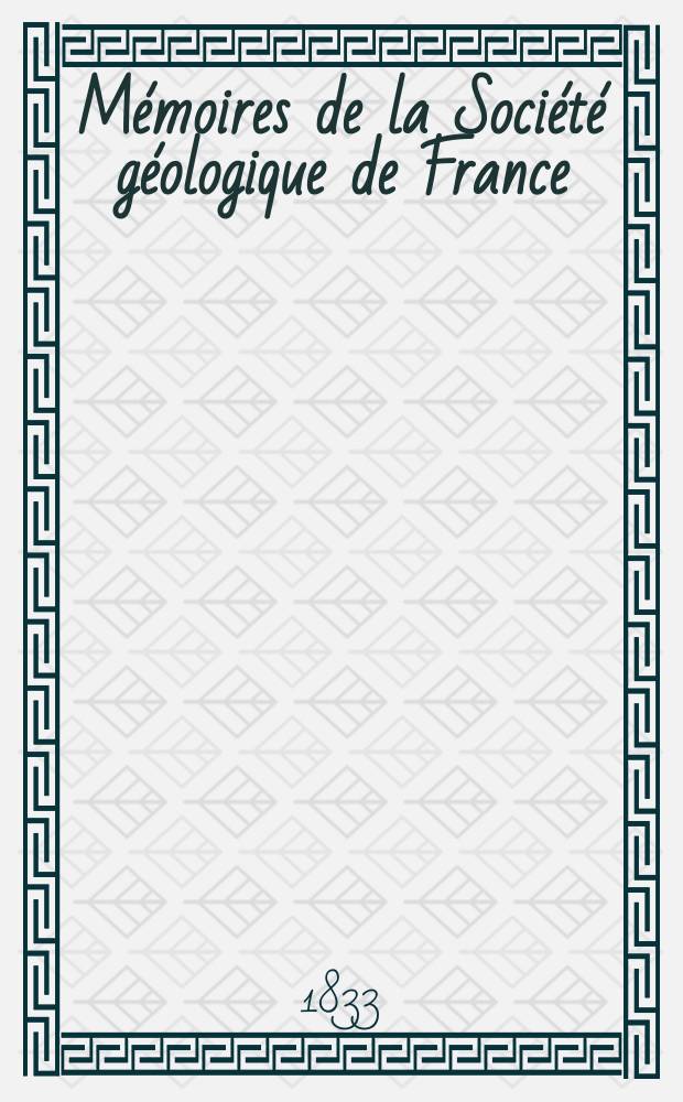 Mémoires de la Société géologique de France
