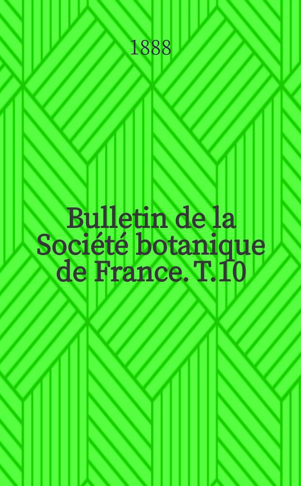 Bulletin de la Société botanique de France. T.10(35)