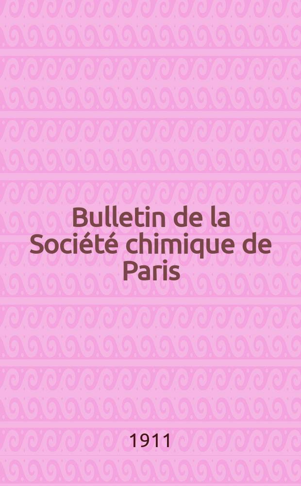 Bulletin de la Société chimique de Paris : Comprenant le Compte rendu des travaux de la Société et l'analyse des mémoires de chimie pure et appliquée. T.9
