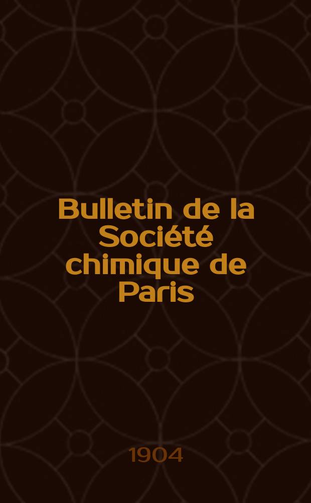 Bulletin de la Soci&eacute;t&eacute; chimique de Paris : Comprenant le Compte rendu des travaux de la Soci&eacute;t&eacute; et l'analyse des m&eacute;moires de chimie pure et appliqu&eacute;e. Указатель