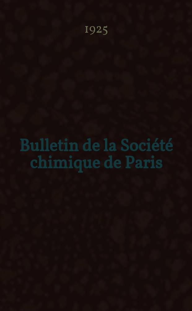 Bulletin de la Soci&eacute;t&eacute; chimique de Paris : Comprenant le Compte rendu des travaux de la Soci&eacute;t&eacute; et l'analyse des m&eacute;moires de chimie pure et appliqu&eacute;e. T.37-38, №20