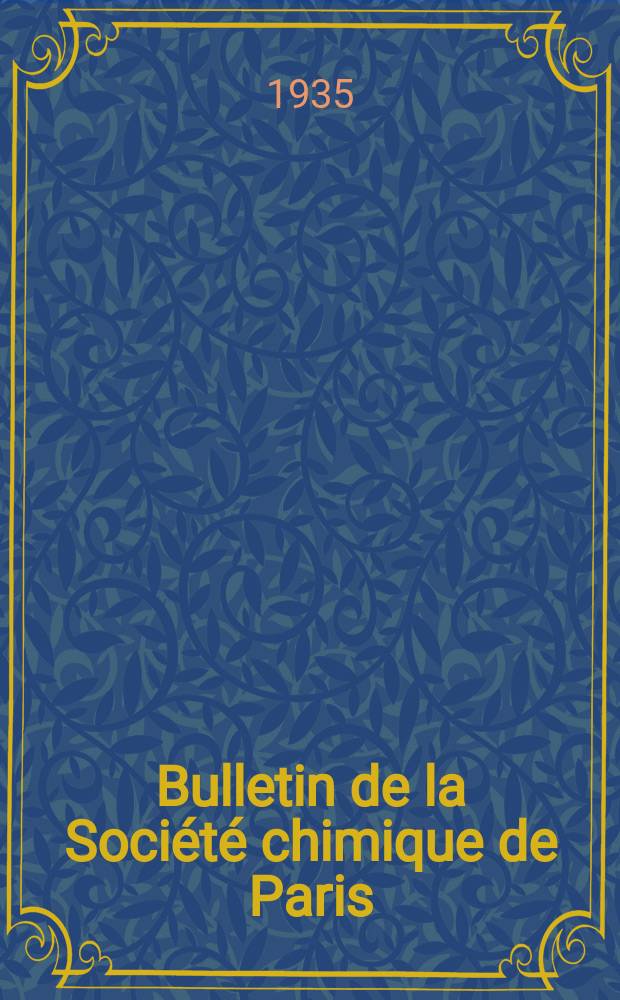 Bulletin de la Société chimique de Paris : Comprenant le Compte rendu des travaux de la Société et l'analyse des mémoires de chimie pure et appliquée. T.2, №12