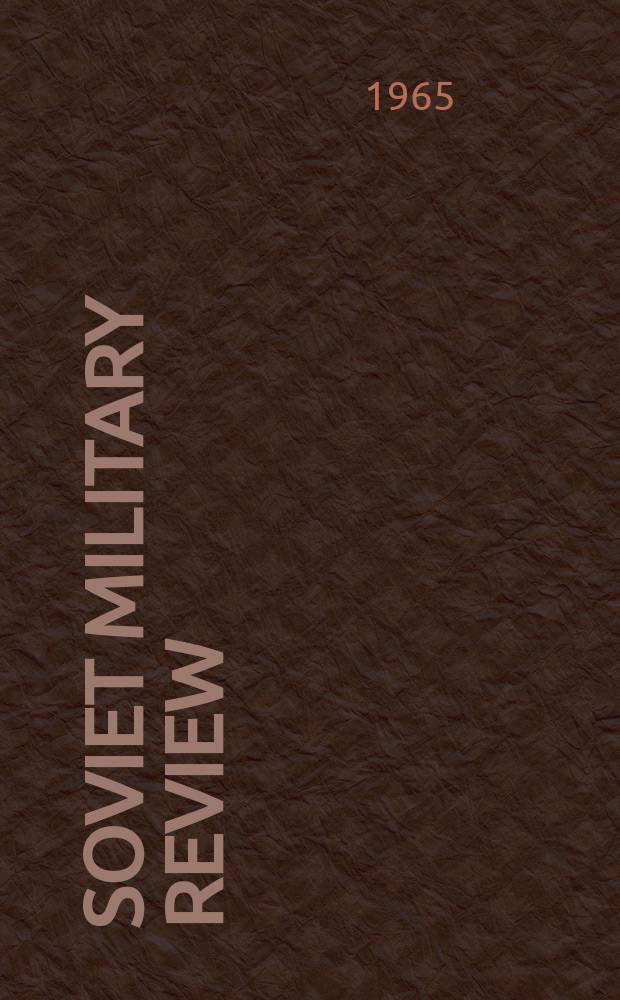 Soviet military review