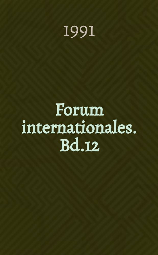Forum internationales. Bd.12 : Stress and change in the military profession of today
