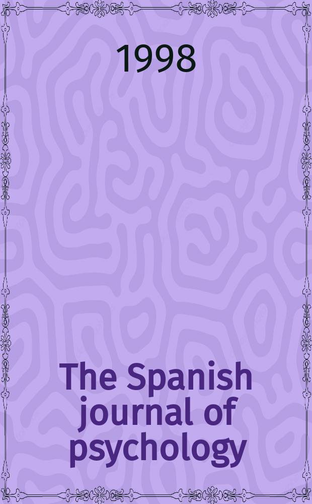 The Spanish journal of psychology
