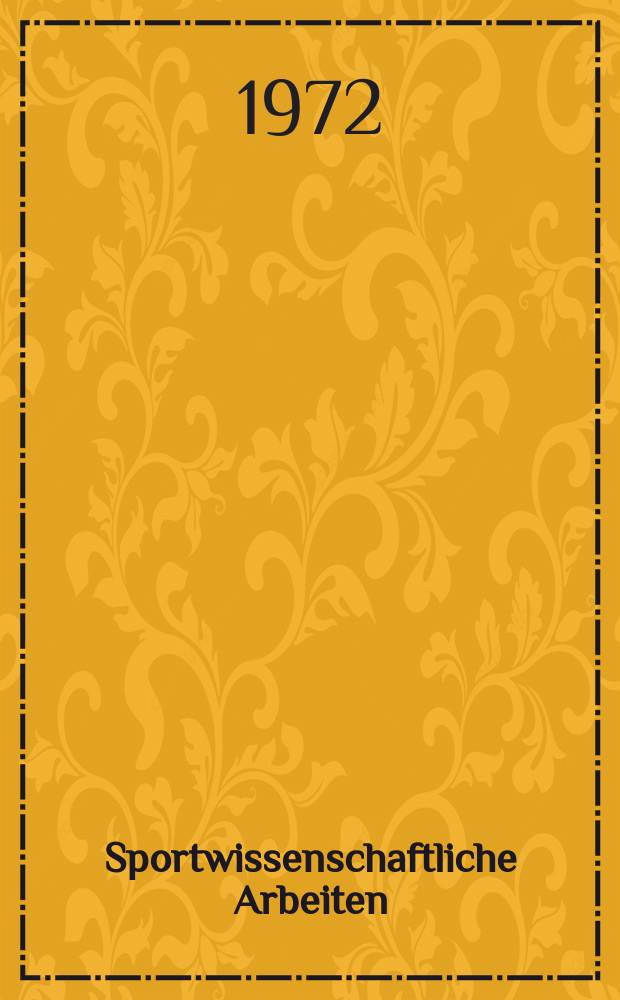 Sportwissenschaftliche Arbeiten